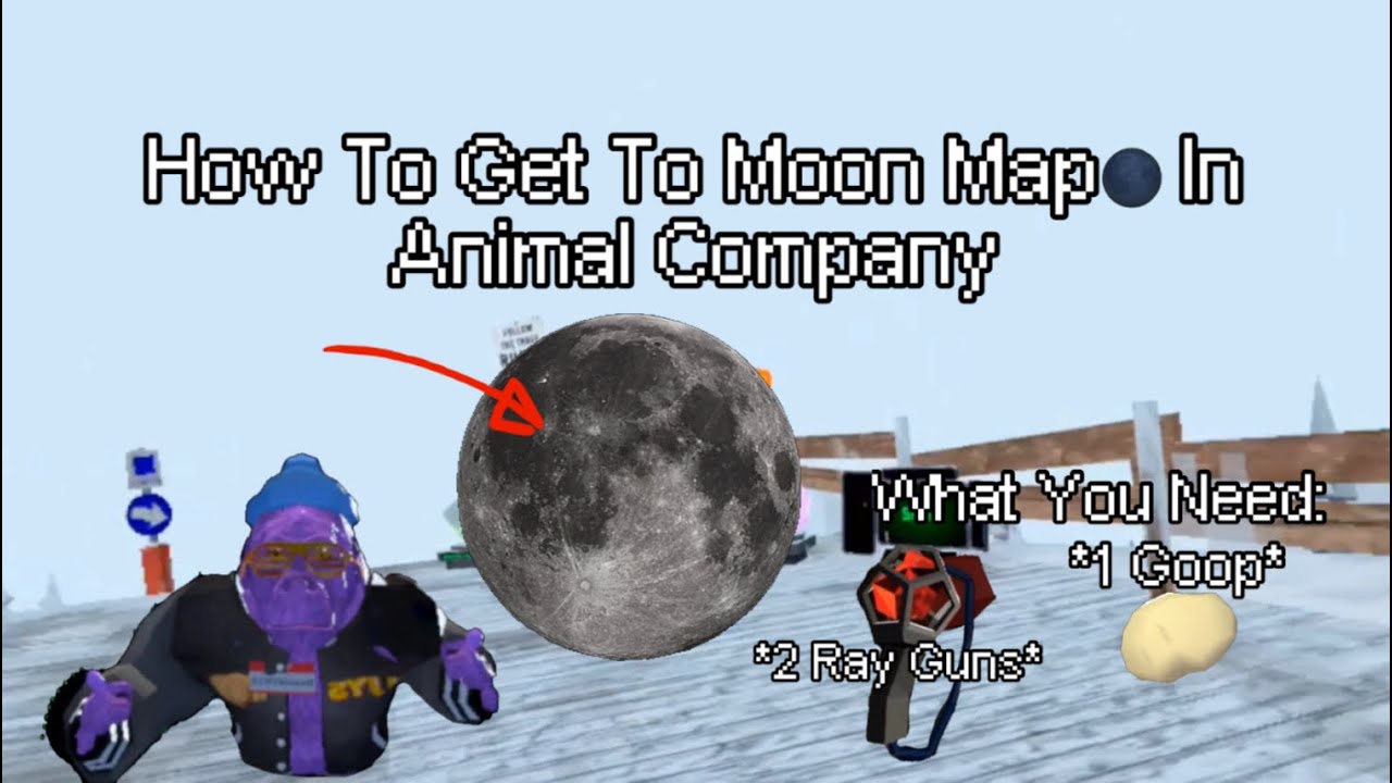 Tutorial How To Get To Moon Map🌑 In Animal Company!!!