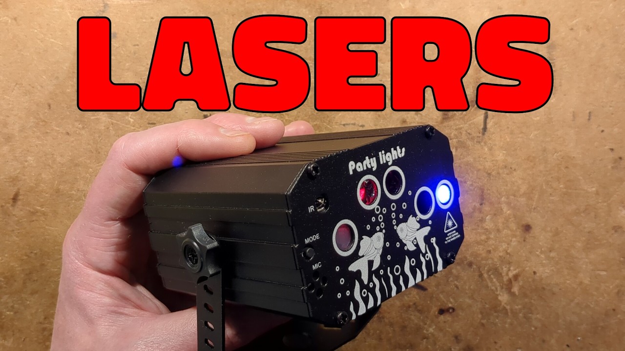 Inside a very interesting four laser aura unit