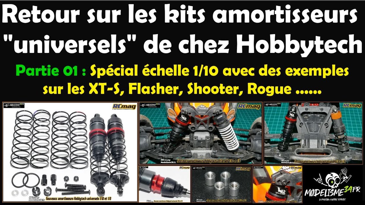 Retour sur les kits amortisseurs universels de chez Hobbytech spécial échelle 1/10 - Première partie