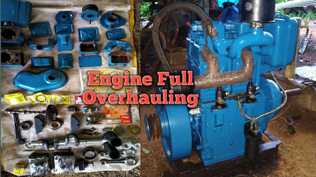 2 Cylinder Water Cool Kirloskar Engine Full Overhauling (Unique Malayalam)😎