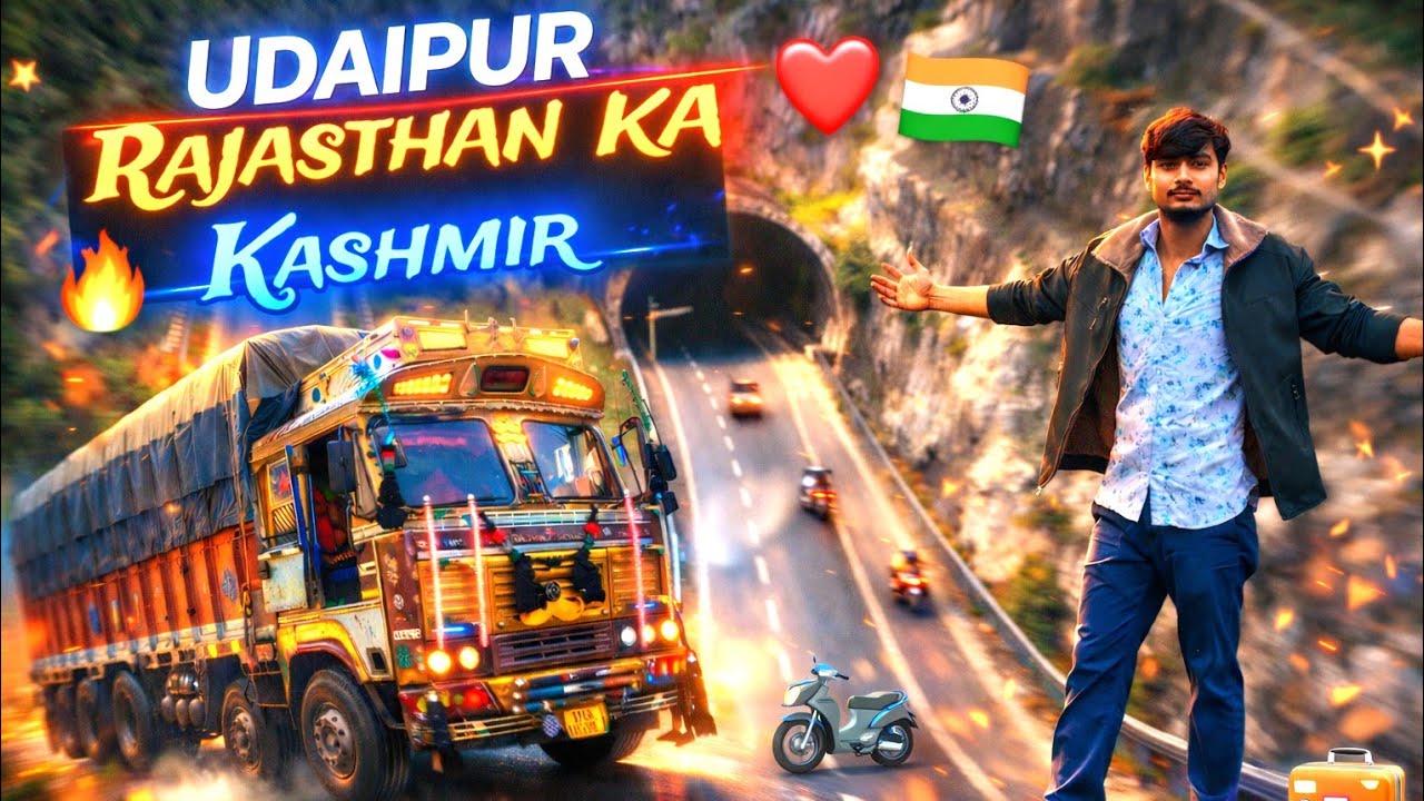 Udaipur ka najara 🥰//Rajasthan ka Kashmir 🥶//gadi load ho gai//#365-7
