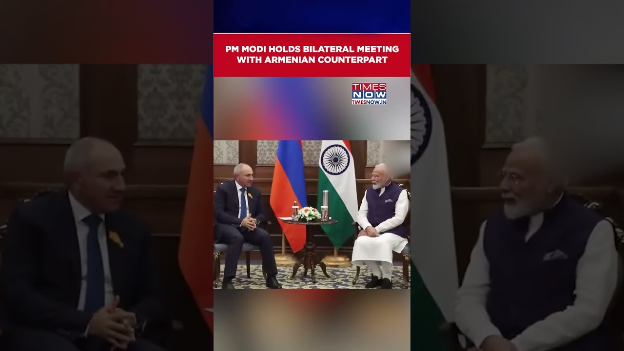 PM Modi Holds Bilateral Meeting With Armenian Prime Minister Nikol Pashinyan In Kyrgyzstan #shorts
