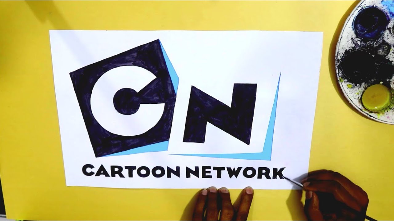 How to draw the Cartoon Network logo (Drawing famous tv channel logo)