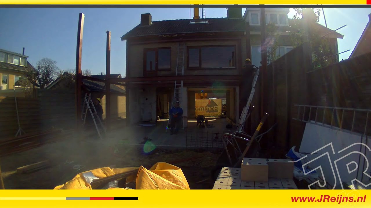 Montage staalconstructie - Uitbreiding woning