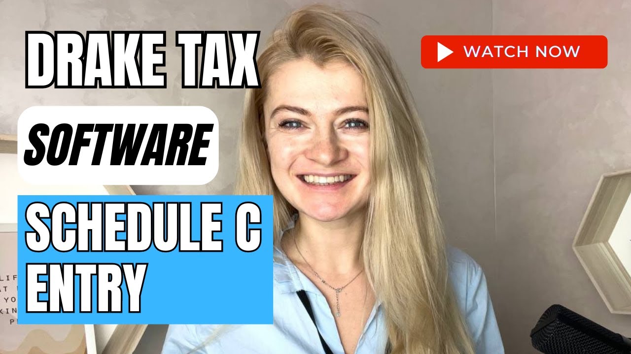Программное обеспечение для расчета налогов Drake: Ввод формы Schedule C в Drake Tax как професси...