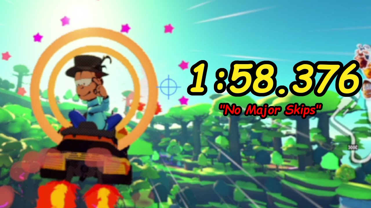 [WR] Sobbing Skull Island (No Major Skips) - 1:58.376 | Garfield Kart 2: All You Can Drift