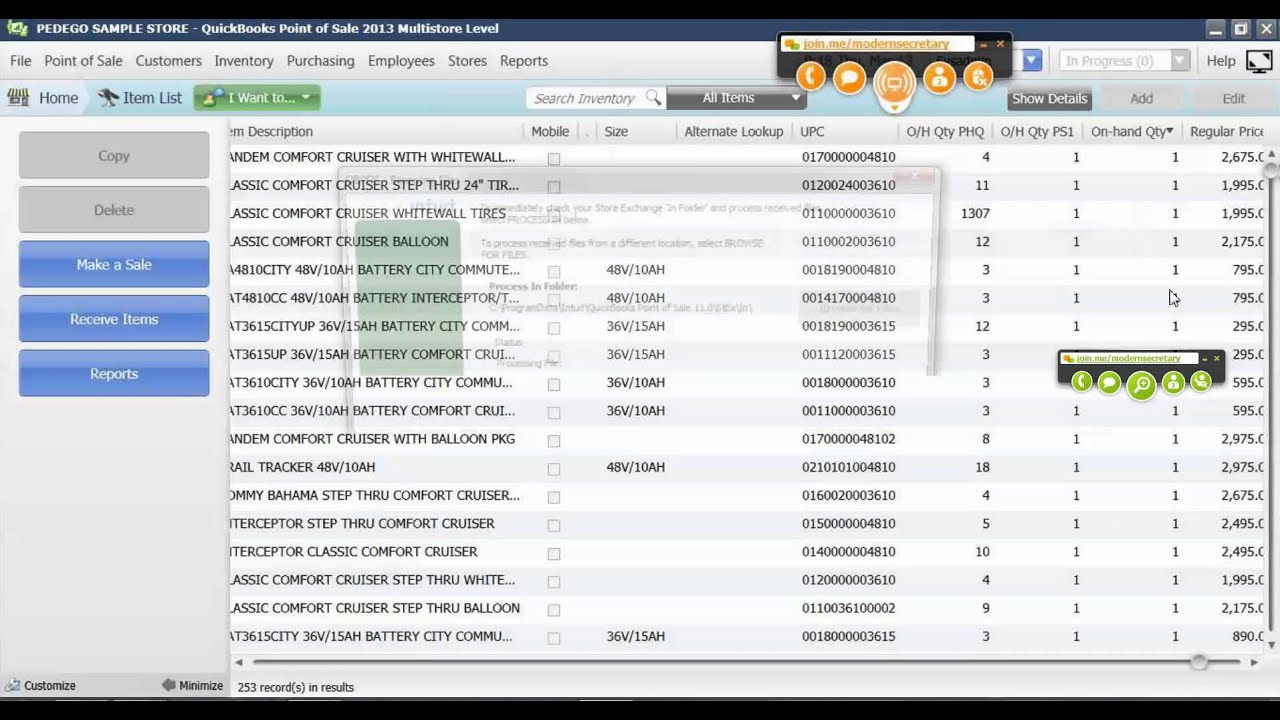 QUICKBOOKS POINT OF SALE: TRANSFERRING INVENTORY BETWEEN STORES