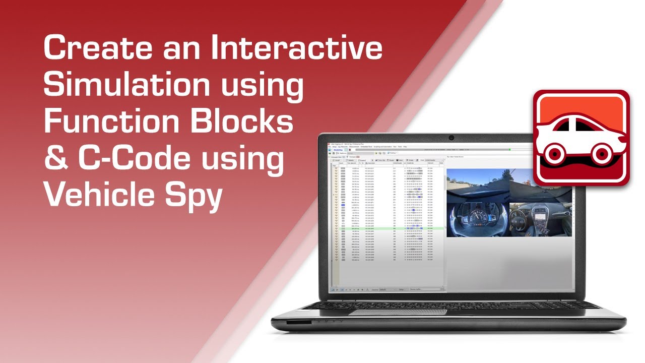 Create an Interactive CAN Simulation using Function Blocks & C-Code in Vehicle Spy