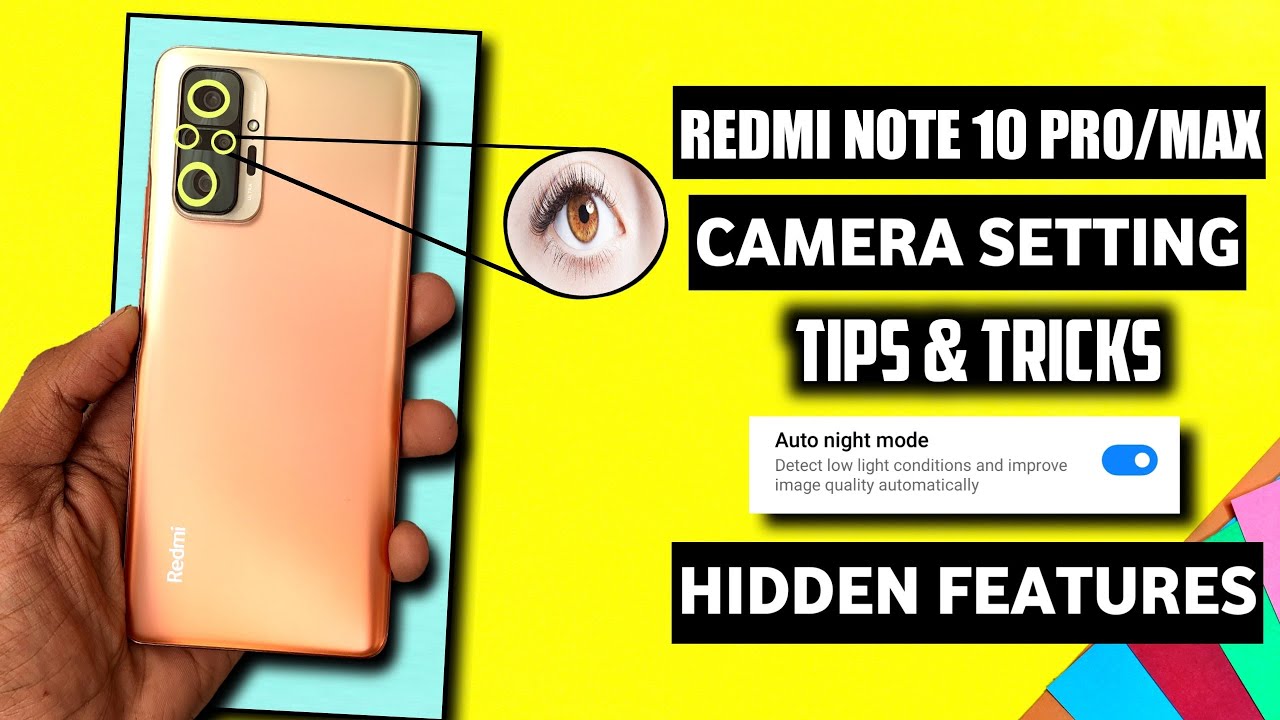 Redmi Note 10 Pro / Max Camera Tips & Tricks Hidden Features | Redmi Note 10 Pro Camera Settings