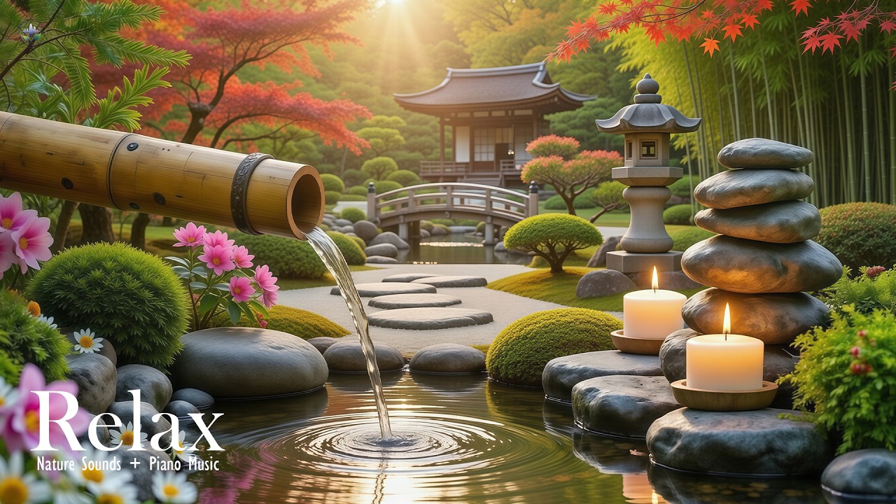 Relaxing Piano & Soothing Water Sounds 🌿 Anxiety Relief, Stress Release, Deep Sleep Music