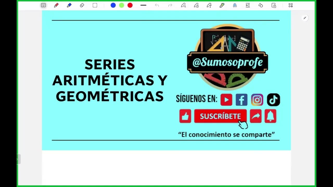 SERIES ARITMÉTICAS Y GEOMÉTRICAS