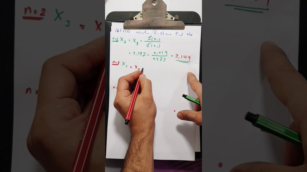 (م3) تحليل عددي طريقة نيوتن رافسون | Newton_Raphson