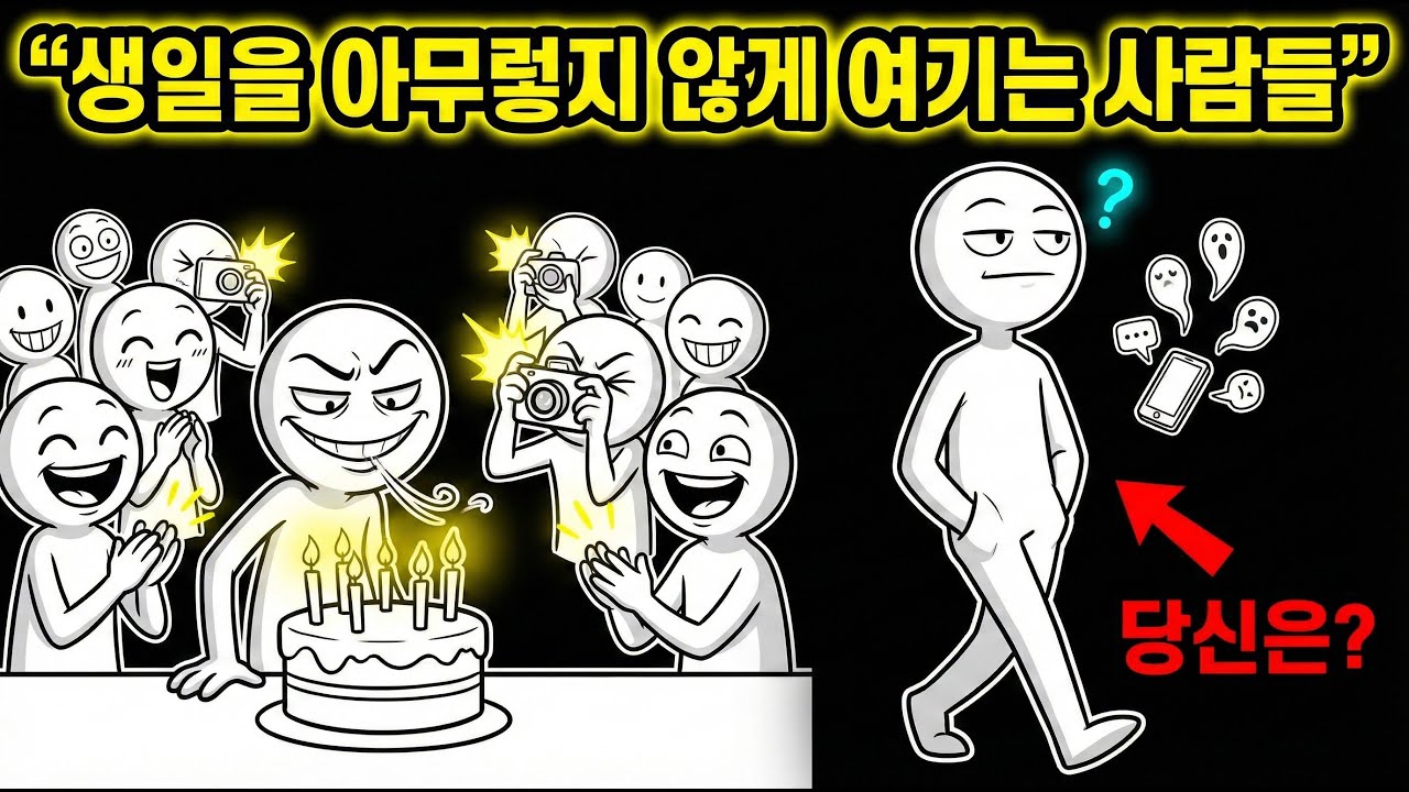 생일을 평범한 날처럼 보내는 사람들의 심리 (우울함일까, 성숙함일까?)