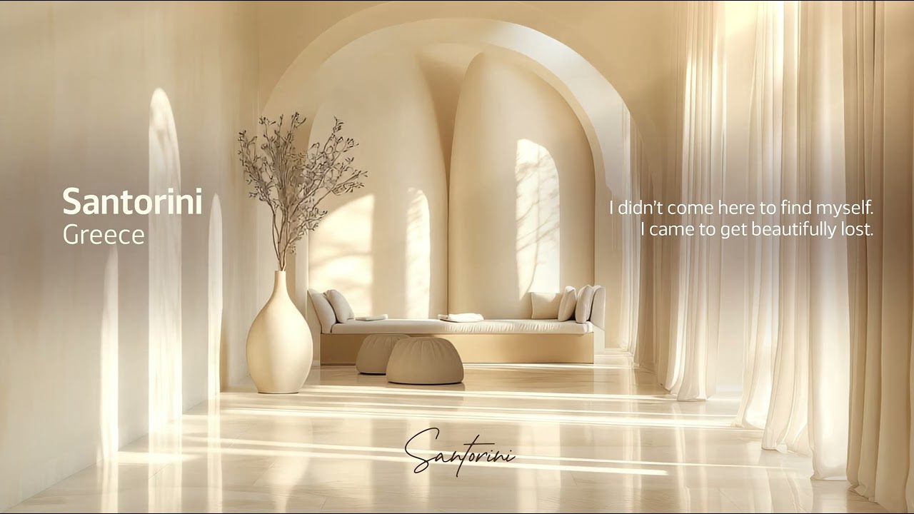 Santorini Hotel Lobby Ambience &ndash; Relaxing Lounge & Chillout Music for Calm Evenings, Study, and Work