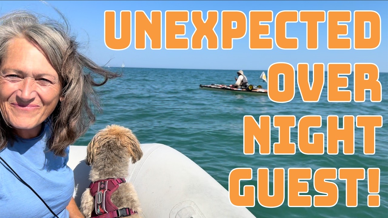 EP 8 Unexpected guest on our way from Racine to Chicago! We meet Peter Frank Looping on his canoe!