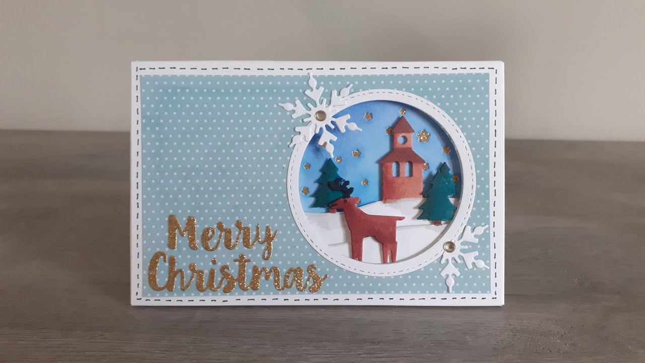 Tuto carte de noel tout en relief, dies action.