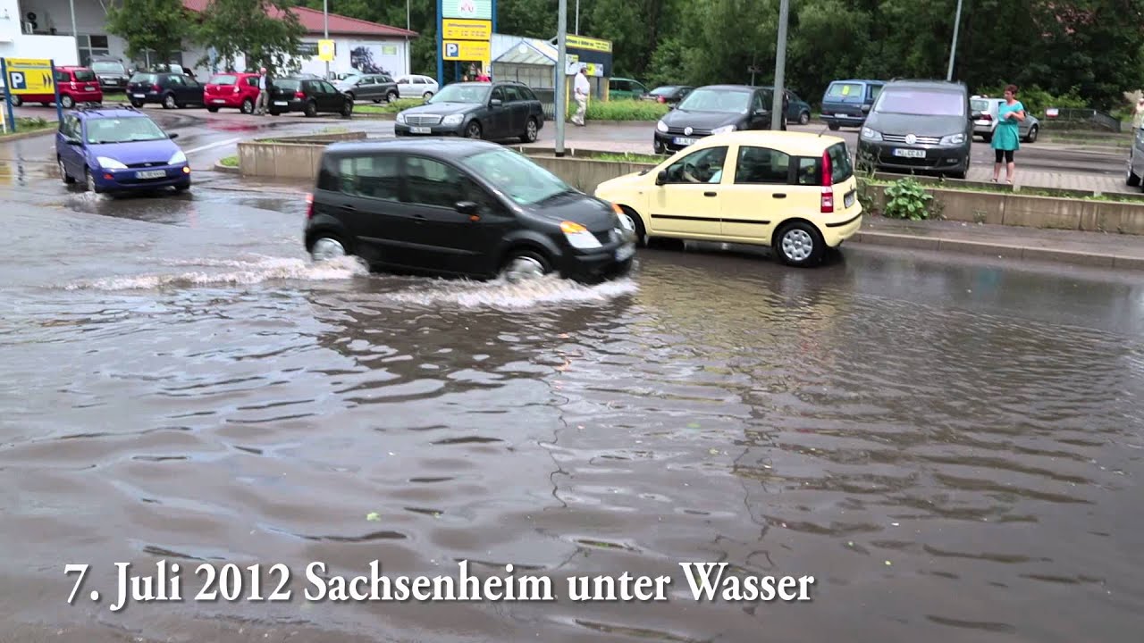 Sachsenheim unter Wasser