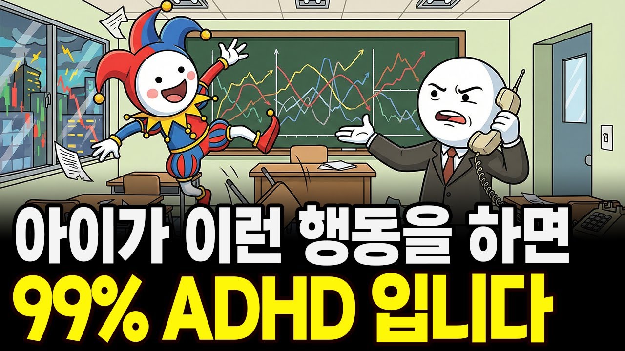 '이 증상'들이 보이면 무조건입니다. 아이가 ADHD일 때 보이는 5가지 특징