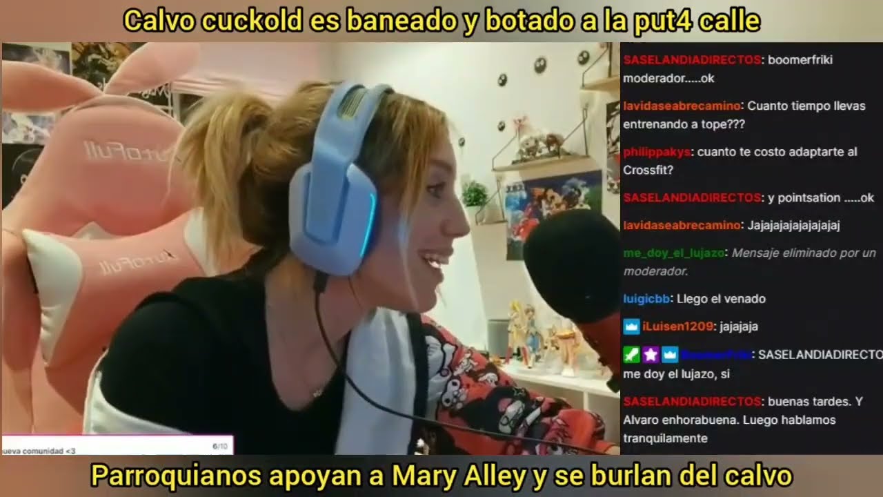 Saselandia ingresa al directo de Mary Alley 😮 novia DLC expulsa a calvo cuckold