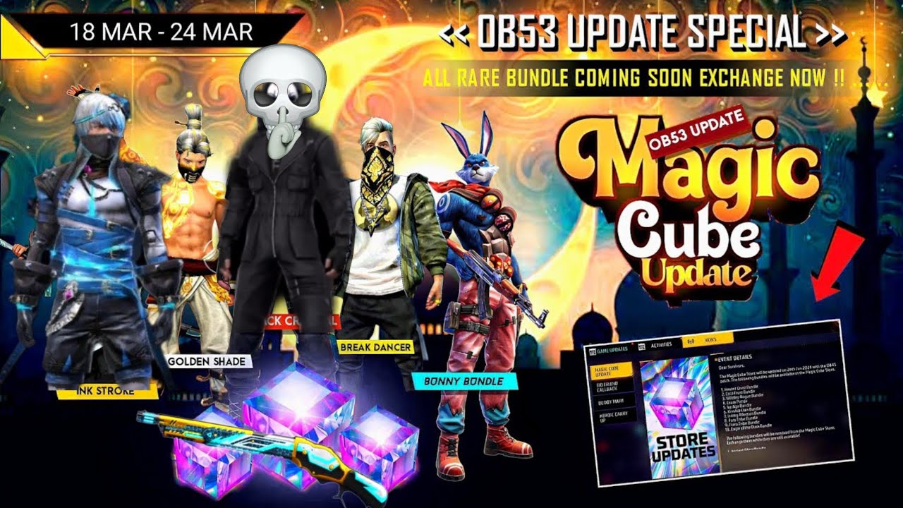 Ramadan Magic Cube Store🎁 UpdateXNext Magic🤯 Cube BundleEvent |FF New Event TodayFree Fire New