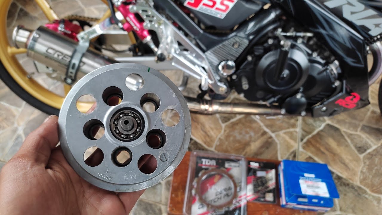 Satria fu pake rumah kopling Gsx per kopling TDR kampas kopling TDR tarikan makin menjambak