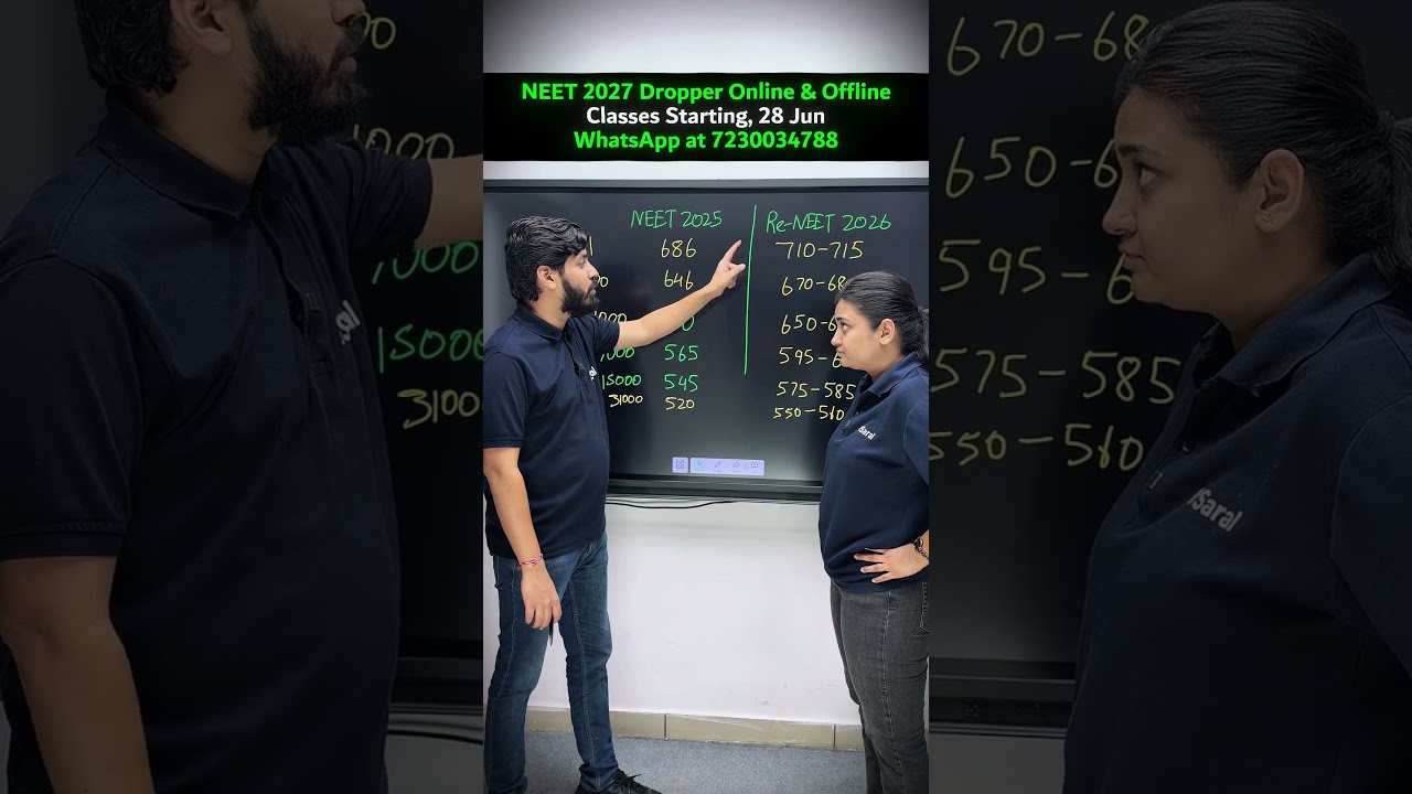 RE-NEET 2026🚨Marks vs Rank | Shocking Reaction 😱 #neet2026 #neet #reneet #yt #shorts #aiims