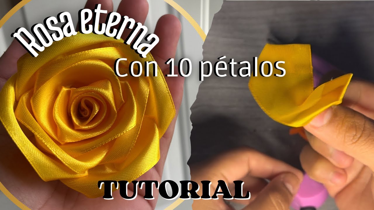 Rosa eterna con 10 pétalos | Tutorial (actualizado)
