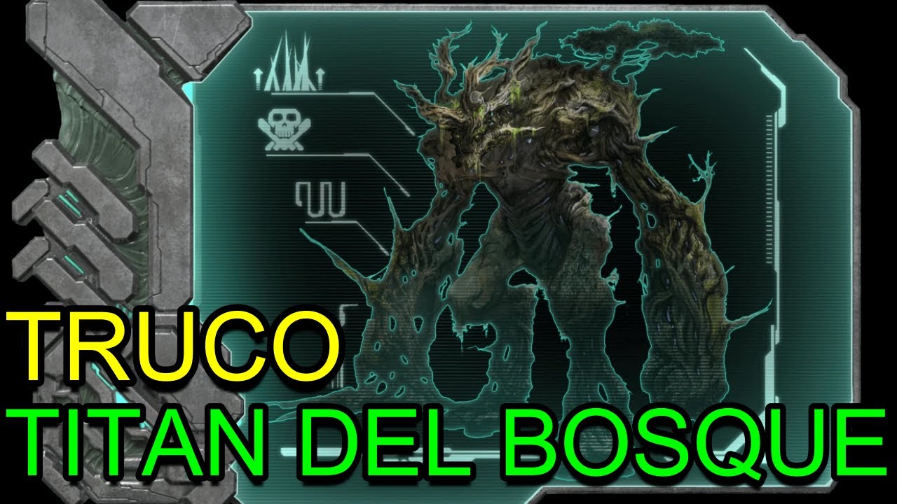 TRUCO para tamear o matar super fácil a el TITAN del BOSQUE ARK