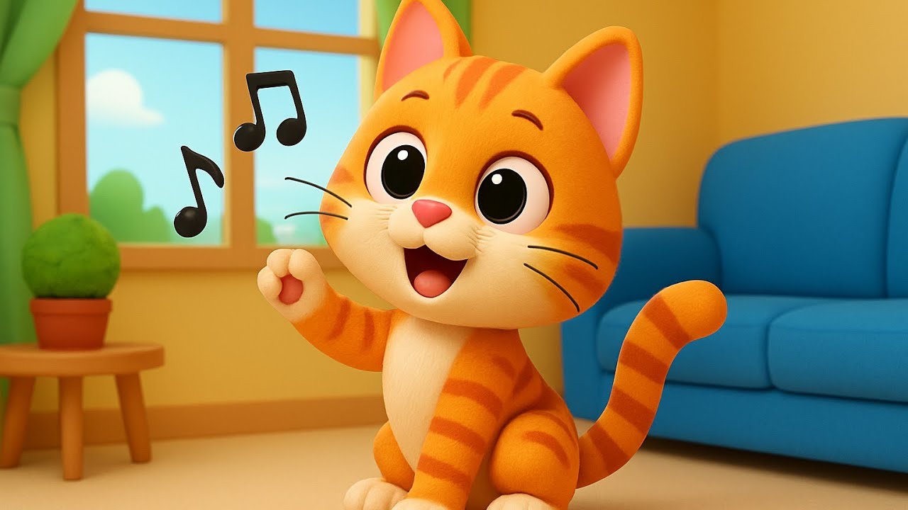 🎵 Meow Meow Billi Karti Masti 😺 | Cute Cat Cartoon Song in Hindi | Fun Rhymes for Kids