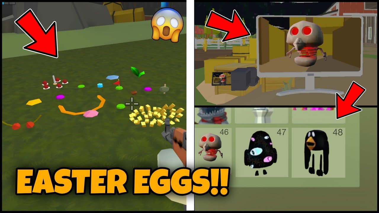 😱 ALL EXISTING NEW AND OLD  EASTER EGGS OF CHICKEN GUN!! CHICKEN GUN ALL EASTER EGGS