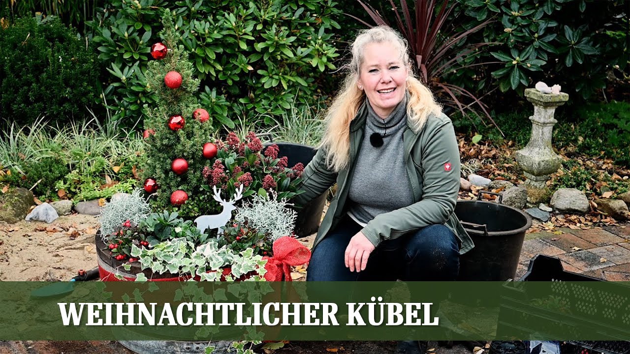 Weihnachts Fass - Wie man ein Weinfass für die Adventszeit bepflanzt