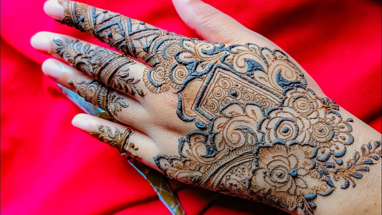 Gorgeous back hand henna tutorial ❤️#subscribe #hennadesign #mehandi #like #public #likeandsubscribe