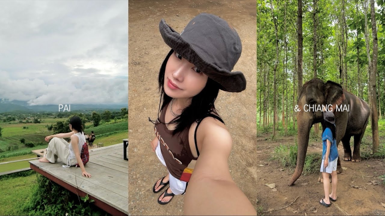 🇹🇭치앙마이&빠이 누가 재미없대... 코끼리와 산책🐘 • 재즈의 밤들 • 편집샵 추천 • 빠이 온천과 선셋포인트🌞