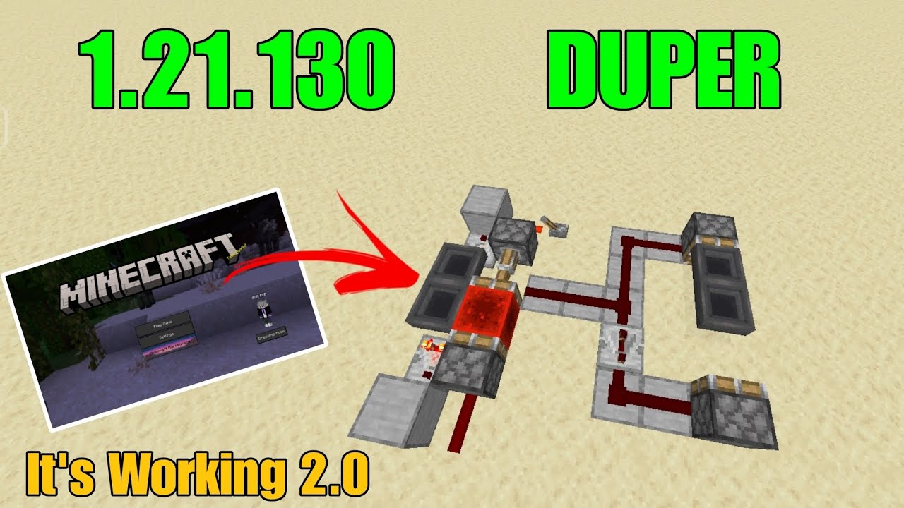 Minecraft 1.21.130 NEW Duping Glitch 🔥 Unlimited Items Duper | Survival OP Trick!