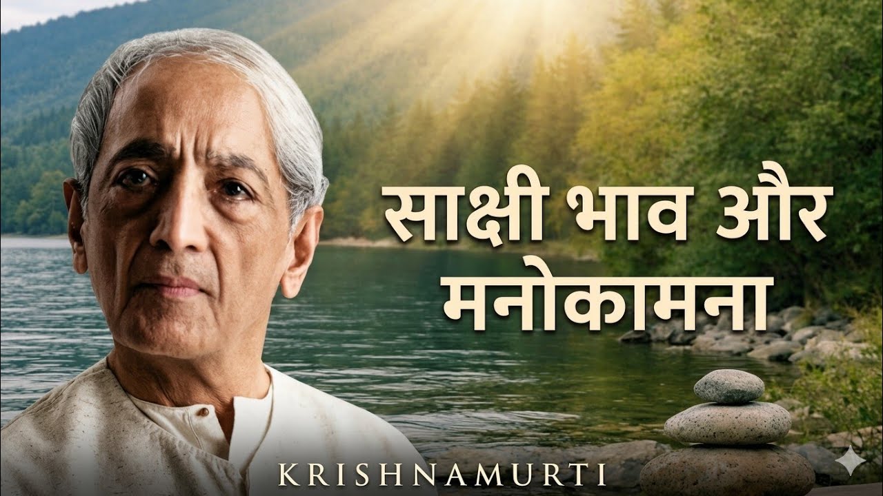 साक्षी भाव और इच्छाएँ साथ कैसे चलें | J Krishnamurti की गहरी सीख