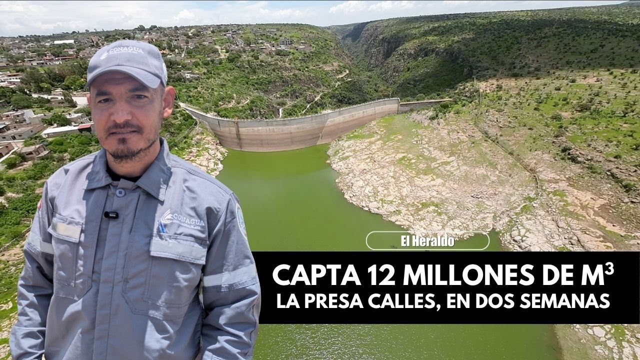 Capta presa Calles 12 millones de metros cúbicos de agua en los últimos días