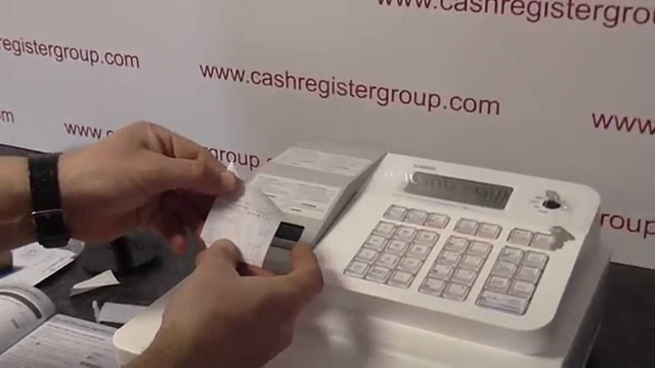 Casio se-g1 - How to change your paper printer to give receipts for customers