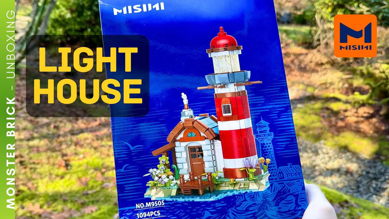 💡🧱 Лучший световой кубик? Распаковка: Маяк Misini (1094 детали) M9505