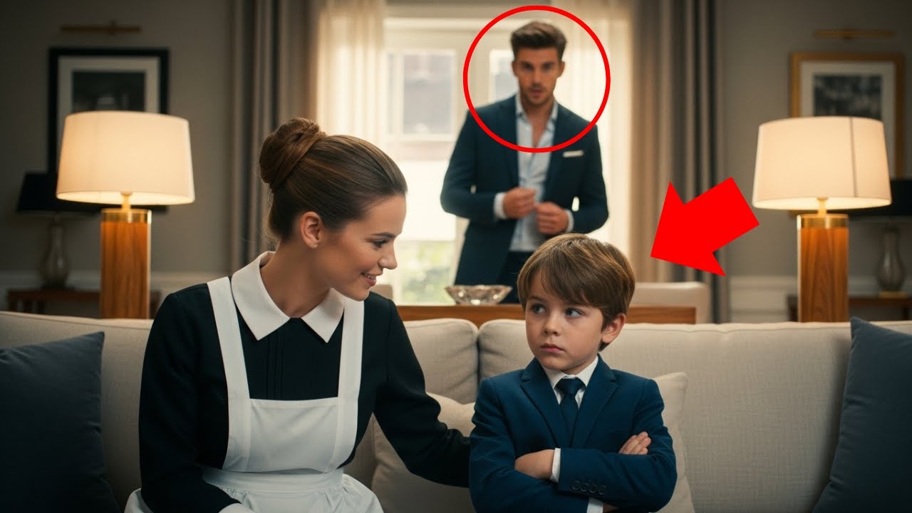 LE FILS DU MILLIONNAIRE NE PARLAIT À PERSONNE DEPUIS QUE SA MÈRE ÉTAIT PARTIE… JUSQU’À LA DOMESTIQUE
