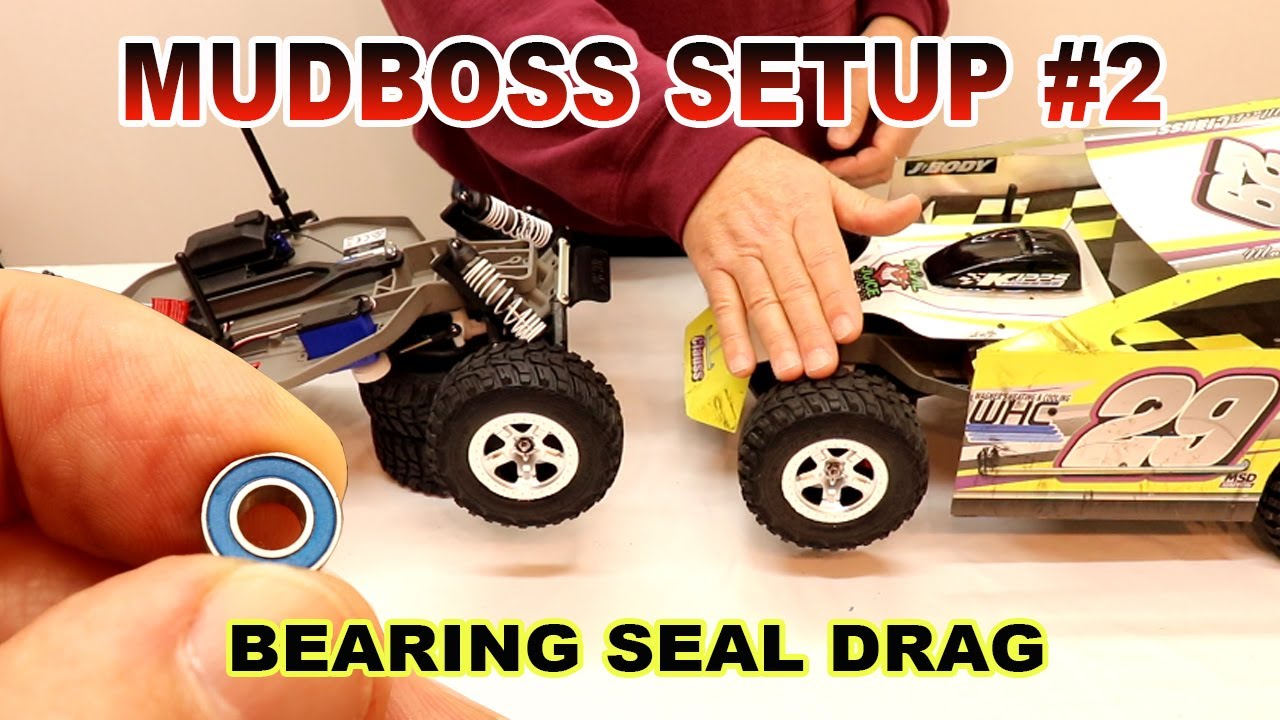 Mudboss setup #2 - Traxxas Slash -  reduce bearing seal drag