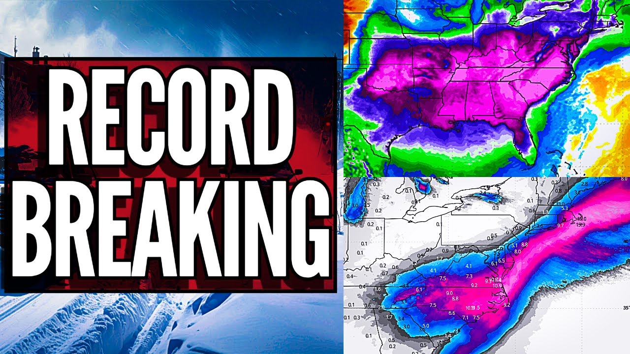 MAJOR Winter Storm Update: Southern Snow, Historic Cold, Flooding & Hurricane-Force Gusts