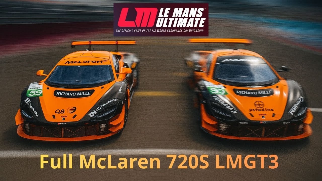 Le Mans Ultimate | Course Daily McLaren LMGT3 Masterclass – Départ des stands au Mans 😊👍