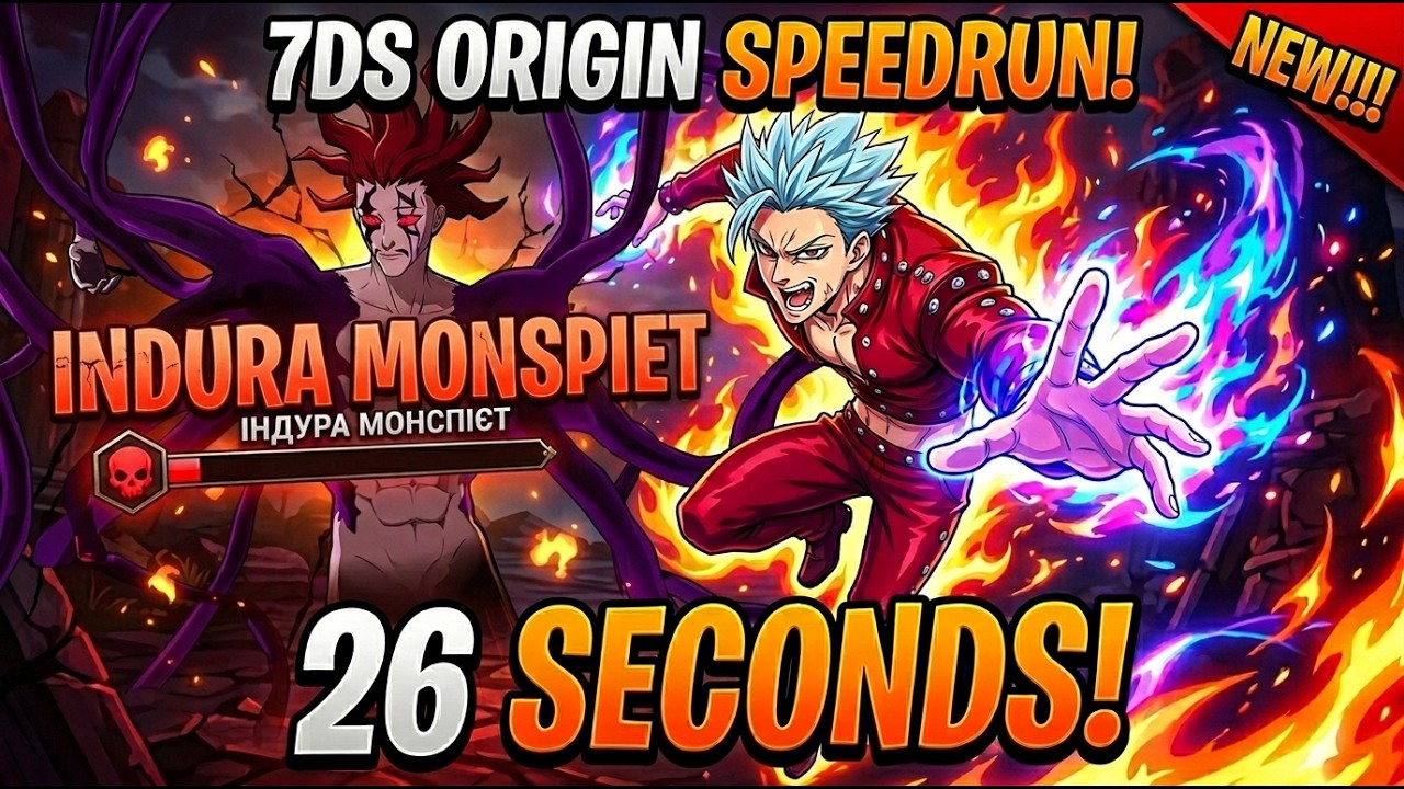 Ban vs Indura Monspeet - speedrun 26 sec - Seven Deadly Sins Origin
