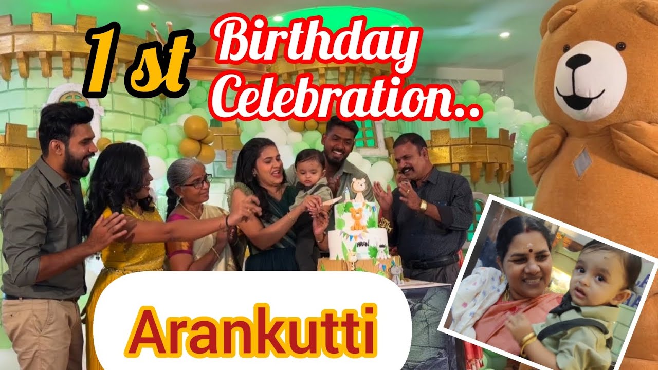 Kunjavaa Day 💞🎉🎂🎊..1st birthday celebration #sooperaa enjoy pannitom..#chennai #policouple #birthday