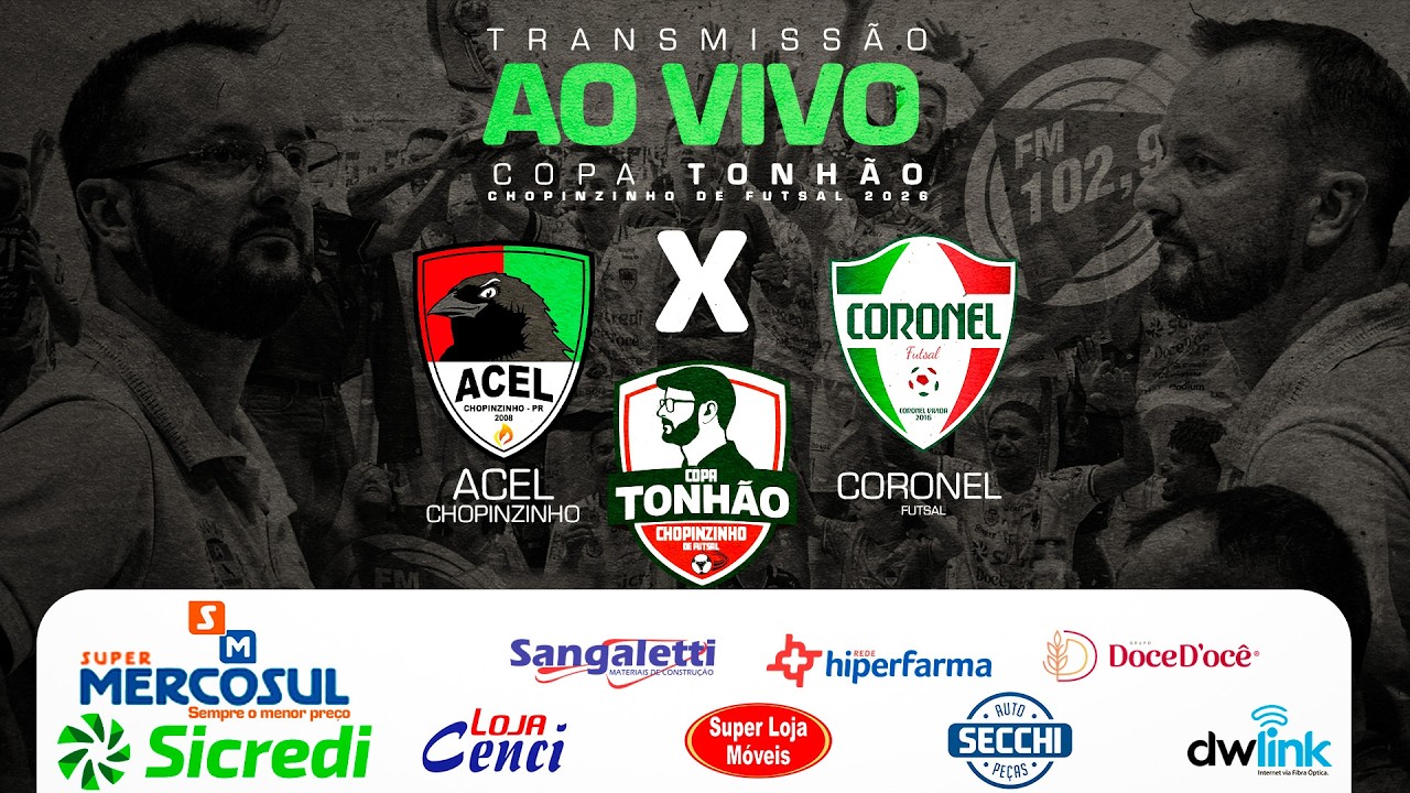 ACEL x CORONEL | 4º Jogo | Copa Tonhão Chopinzinho | AO VIVO