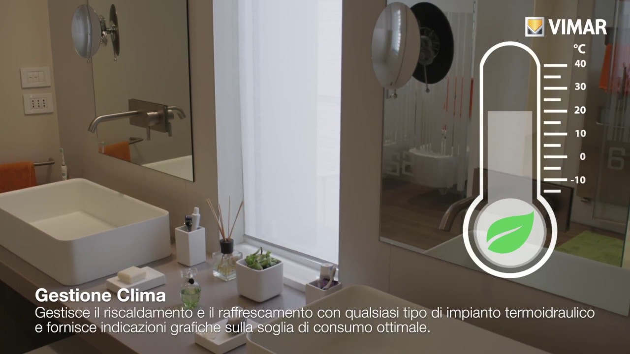 Domotica By-me, gestione del clima By Vimar