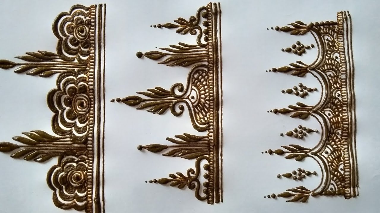 Some simple starting mehndi design for bridal mehndi || Beginners mehndi design