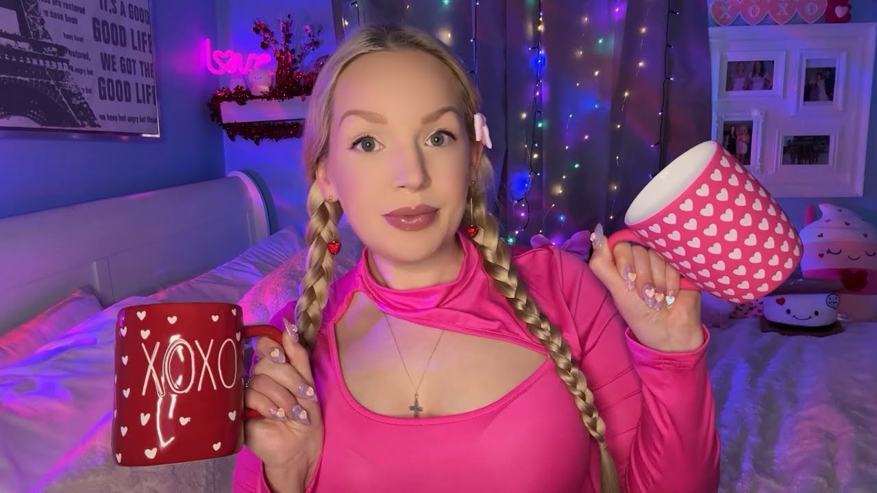 ASMR Моя ОБНОВЛЕННАЯ коллекция кружек ✨ Кружки на тему Дня святого Валентина ❤️ (ЭКСТРЕМАЛЬНОЕ ПО...