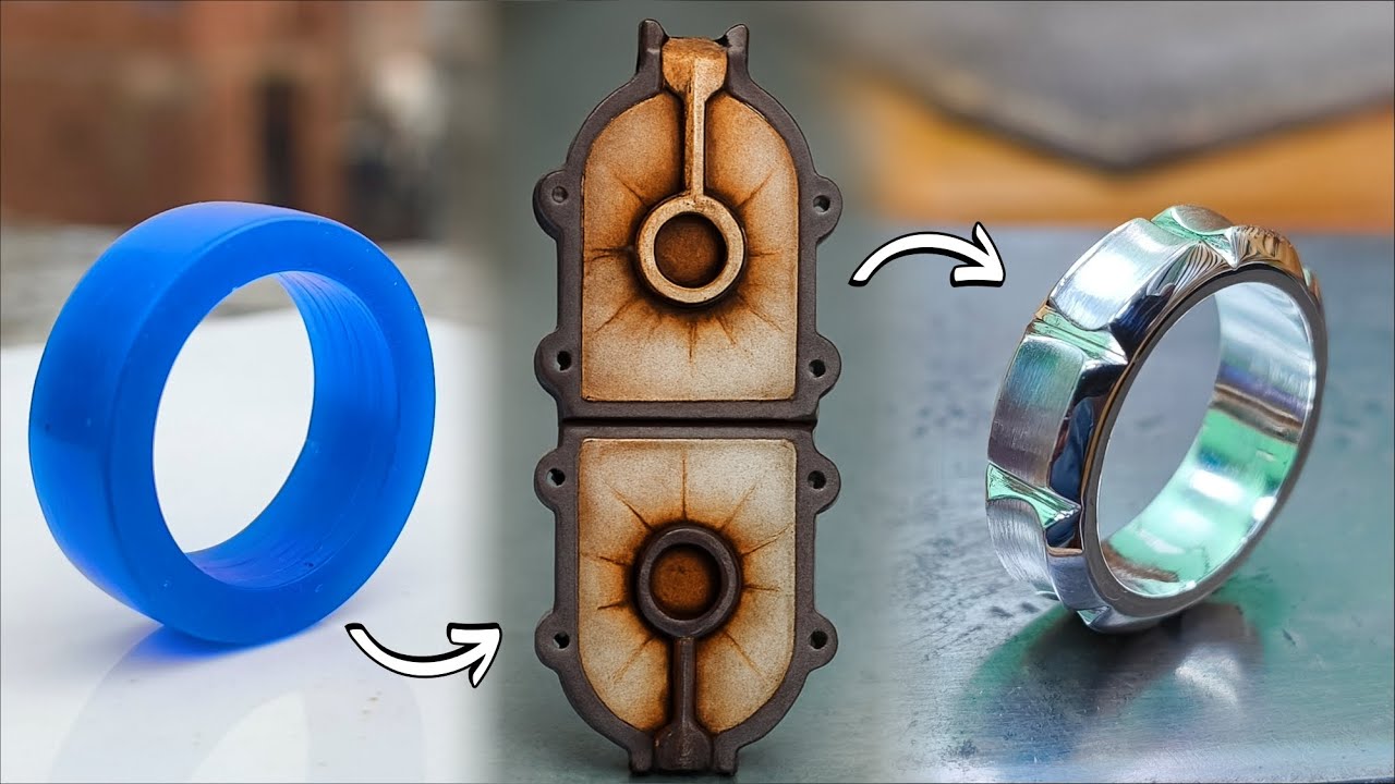 How to Make a Silver Ring from Wax Model | Step-by-Step Sand Casting | Handmade Jewellery