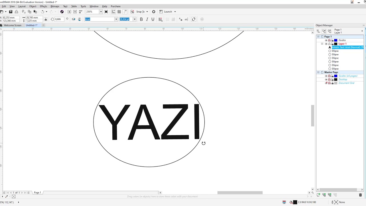 22   Corel Draw'de Hizalama